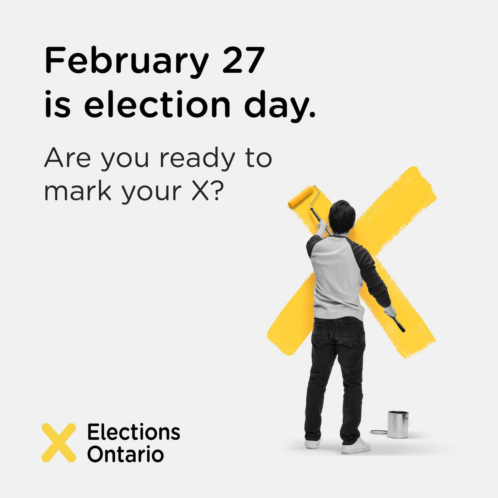 election ontario - february 27 is election day - are you ready to mark your X?