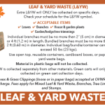 Leaf & Yard Waste Collection