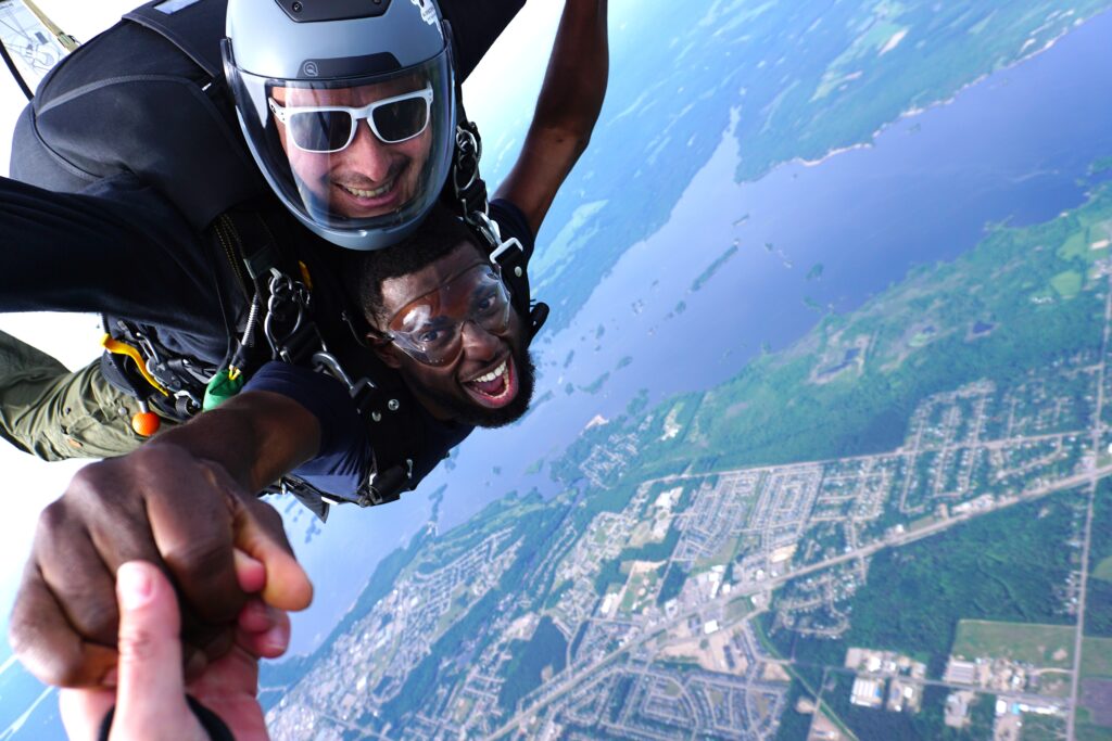 Tandem skydiving experience at Airborne Petawawa