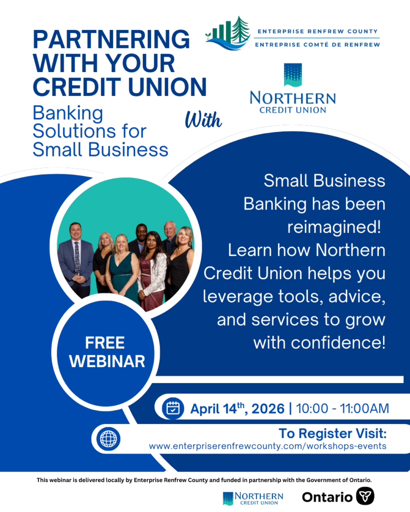 Enterprise Renfrew County Event Poster for April 14. 2026